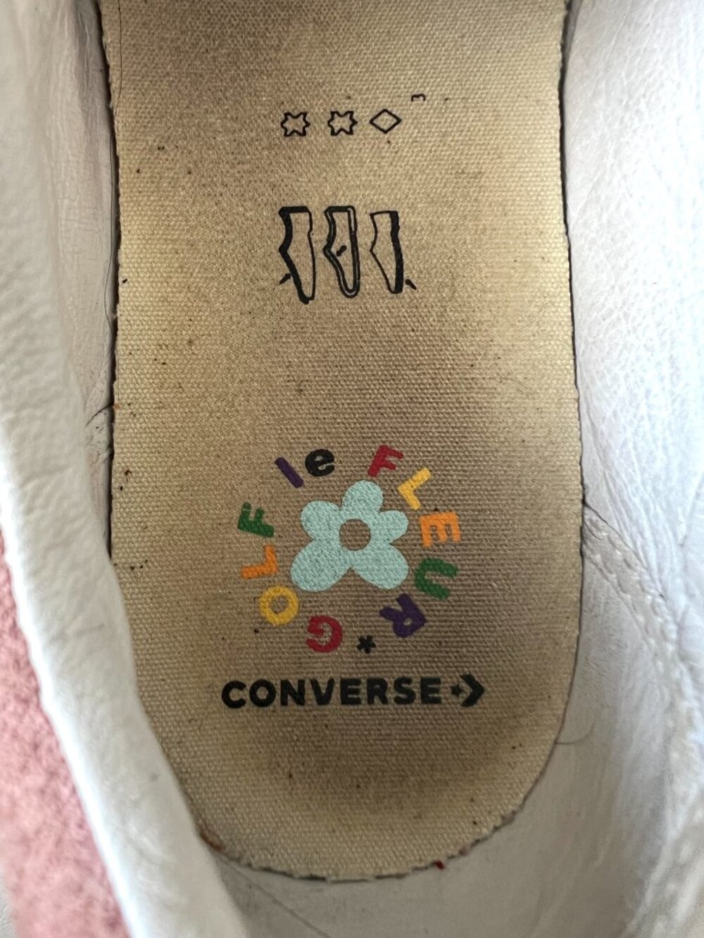 Converse Golf le Fleur sneakers low top shoes Pink Orange suede womens 7.5 - Picture 15 of 15